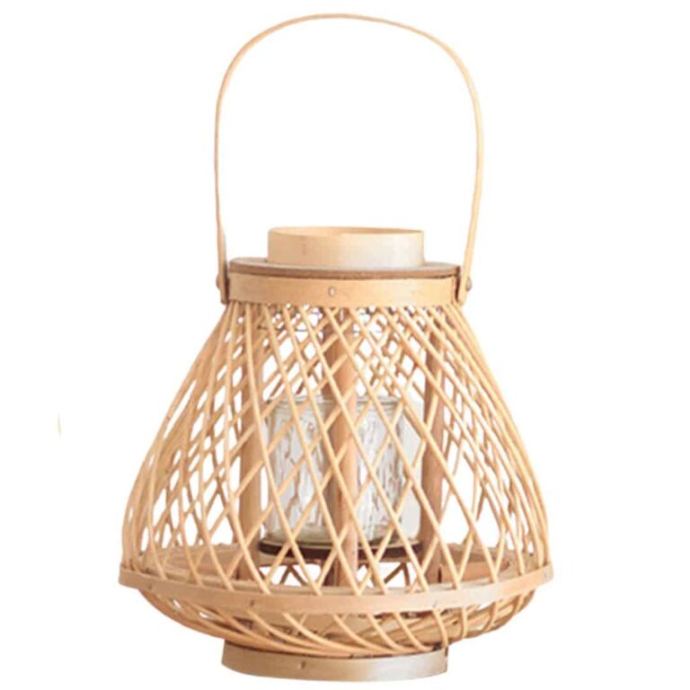 Rattan-Laterne handgeflochten