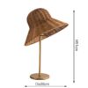 Rattan Tischleuchte mit Schirm