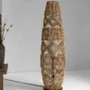 Ręcznie pleciona lampa podłogowa z wikliny z LED Ręcznie pleciona lampa podłogowa z wikliny z LED