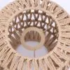 Ręcznie pleciona lampa wisząca z rattanu w stylu vintage