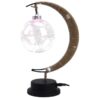 Różowa lampa rattanowa w kształcie księżyca Różowa lampa rattanowa w kształcie księżyca
