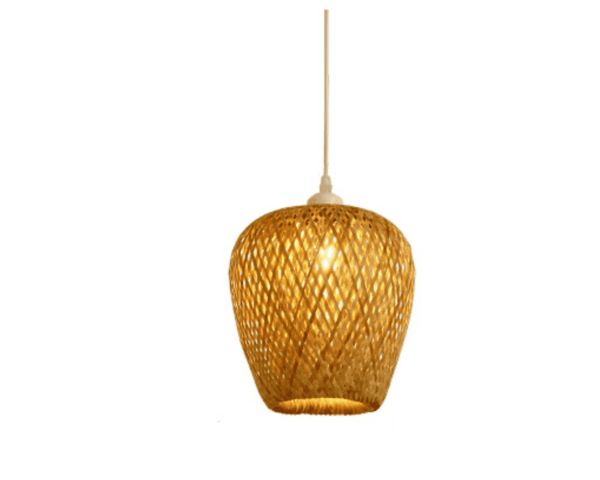 Rustykalna lampa wisząca z rattanu w kształcie tulipana tulipan Rustykalna lampa wisząca z rattanu w kształcie tulipana tulipan