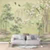 Tapeta bambusowa z magnolią Tapeta bambusowa z magnolią
