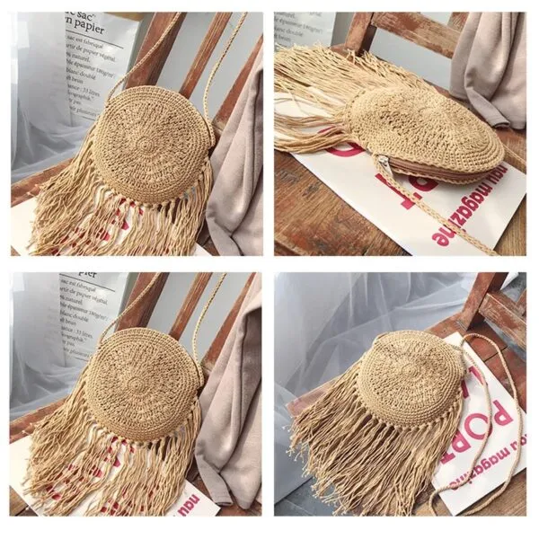 Torba na ramię z wikliny w stylu boho Torba na ramię z wikliny w stylu boho