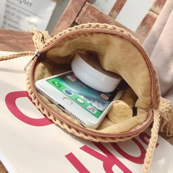 Torba na ramię z wikliny w stylu boho Torba na ramię z wikliny w stylu boho