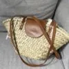 Torba rattanowa z nitami Torba rattanowa z nitami