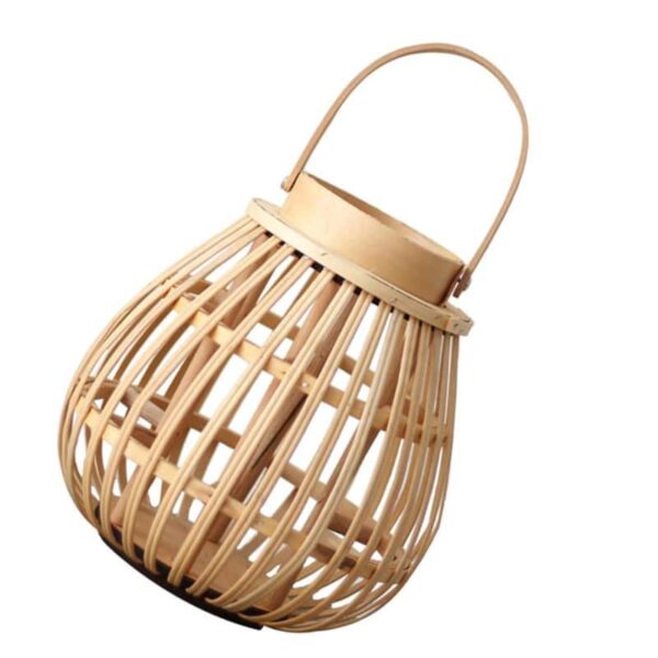 Trwała lampa dekoracyjna z rattanu