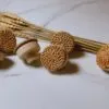 Uchwyty meblowe z buku i rattanu naturalnego do DIY