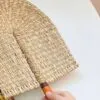 Wachlarz rattanowy w stylu nordyckim Wachlarz rattanowy w stylu nordyckim