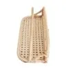 Wieszak ścienny z rotangiem na ubrania