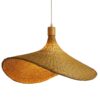 Wiszaca lampa sufitowa z rattanu i bambusa
