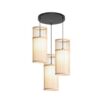 Wisząca lampa z rattanu cylindryczna beżowa Wisząca lampa z rattanu cylindryczna beżowa