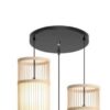 Wisząca lampa z rattanu cylindryczna beżowa Wisząca lampa z rattanu cylindryczna beżowa