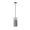 Wisząca lampa z rattanu cylindryczna cylindryczna