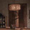 Wisząca Lampa z Rattanu Vintage