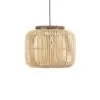 Wisząca Lampa z Rattanu Vintage