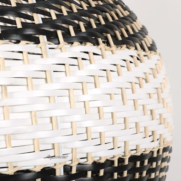 Wisząca lampa z rattanu w stylu chińskim 2