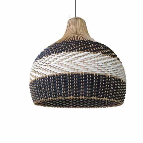 Wisząca lampa z rattanu w stylu chińskim 2