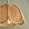 Wisząca Lampa z Rottingu w Stylu Vintage Wisząca Lampa z Rottingu w Stylu Vintage