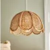 Wisząca Lampa z Rottingu w Stylu Vintage Wisząca Lampa z Rottingu w Stylu Vintage