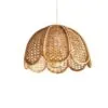 Wisząca Lampa z Rottingu w Stylu Vintage Wisząca Lampa z Rottingu w Stylu Vintage