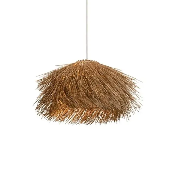 Wisząca lampa z wikliny naturalnej