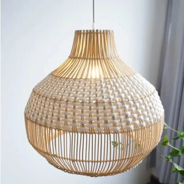 Wisząca Lampa z Wikliny Nowoczesna i Elegancka