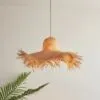 Wisząca lampa ze słomy w stylu skandynawskim Wisząca lampa ze słomy w stylu skandynawskim