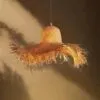 Wisząca lampa ze słomy w stylu skandynawskim Wisząca lampa ze słomy w stylu skandynawskim