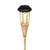 Zestaw 12 lamp solarnych z rattanu w naturalnym kolorze