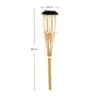 Zestaw 12 lamp solarnych z rattanu w naturalnym kolorze