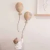 Zestaw 2 dekoracji ściennych z rattanu w kształcie balonów Zestaw 2 dekoracji ściennych z rattanu w kształcie balonów